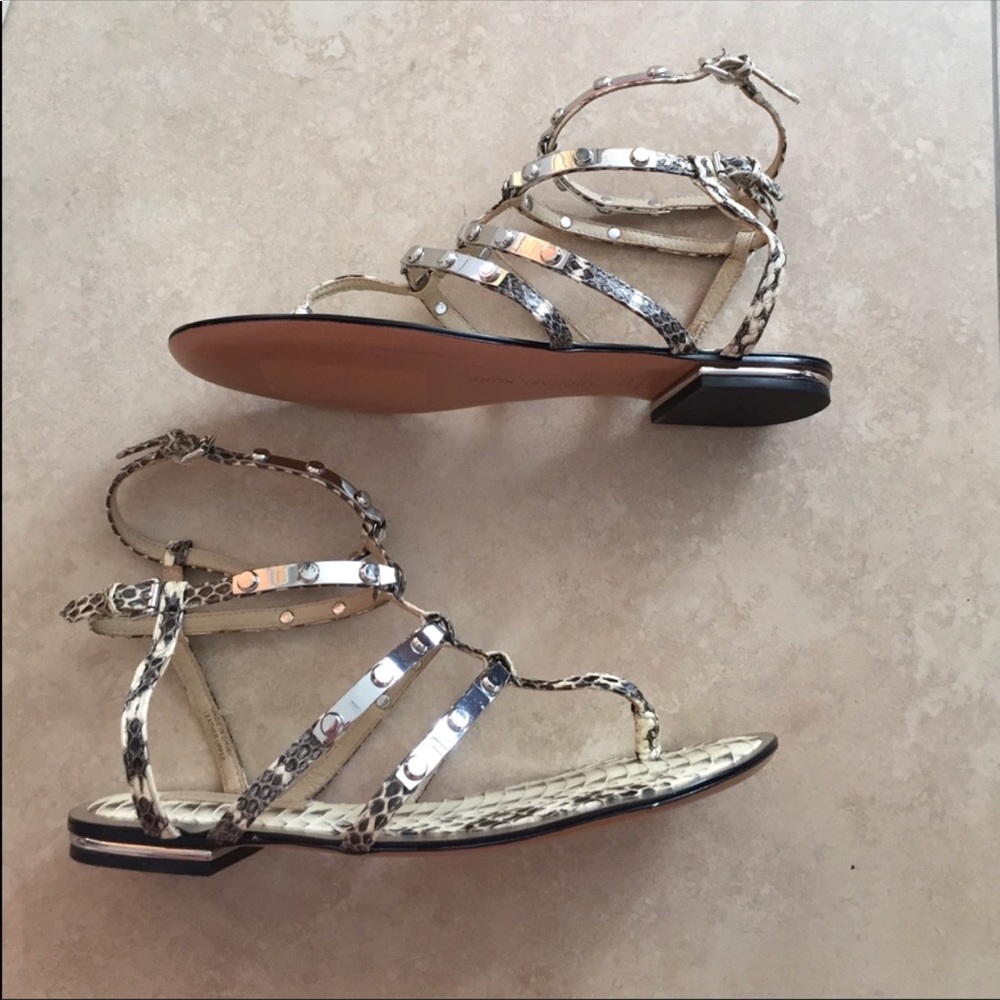New Michael Kors Collection Python Sandals - image 3